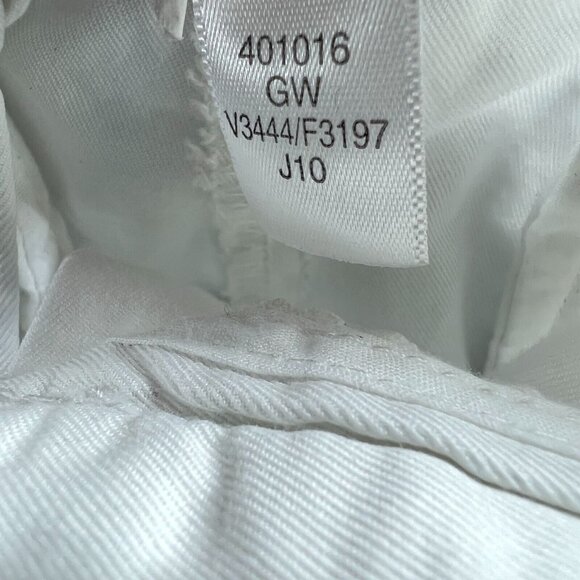 Lands End Womens Shorts 2‎ White Chino Low-Rise Zip Front Pockets - Picture 7 of 11